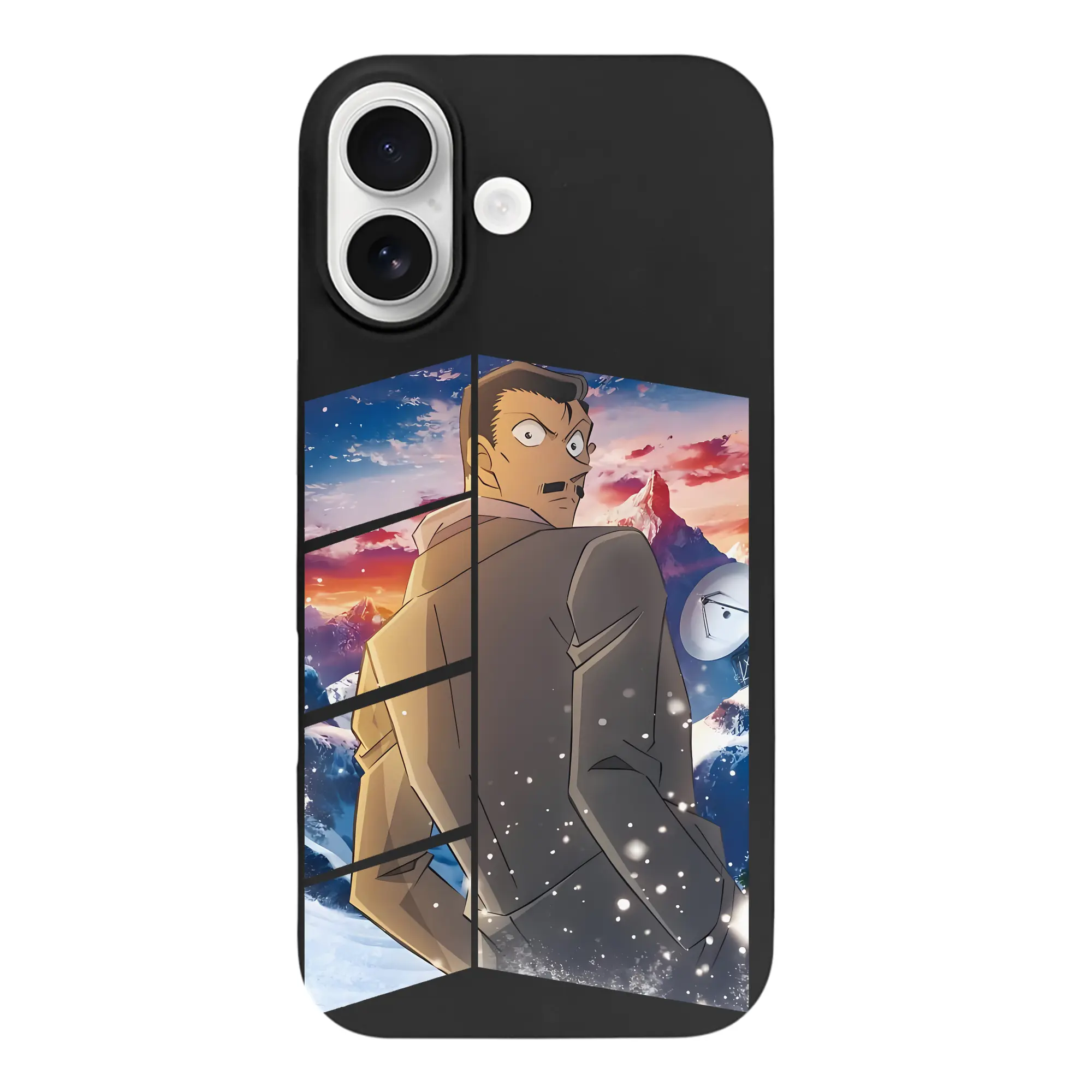 名探偵コナン グッズ 毛利 小五郎 - iPhone 17 シリーズ シリコンケース 薄型 耐衝撃 指紋防止 ソフトタッチカバー 精密フィット 傷防止 保護ケース iPhone 17/17 Air/17 Pro/17 Pro Max 対応